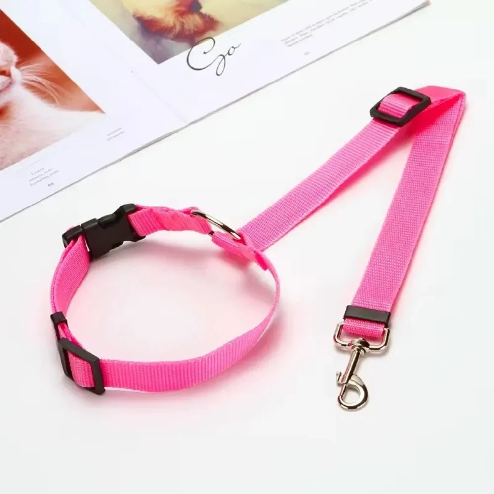 Adjustable Pet Seat Belt Leash for Car Travel