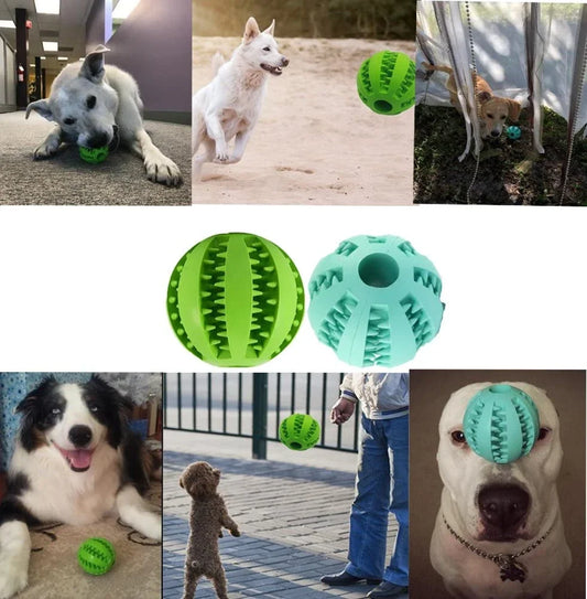 Interactive Rubber Treat Ball for Dogs
