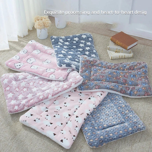 Soft Flannel Pet Sleeping Mat & Bed