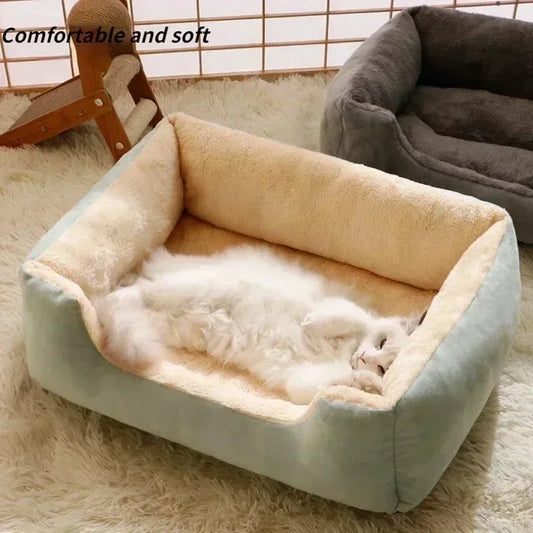 Cozy Plush Pet Bed for Cats & Small Dogs
