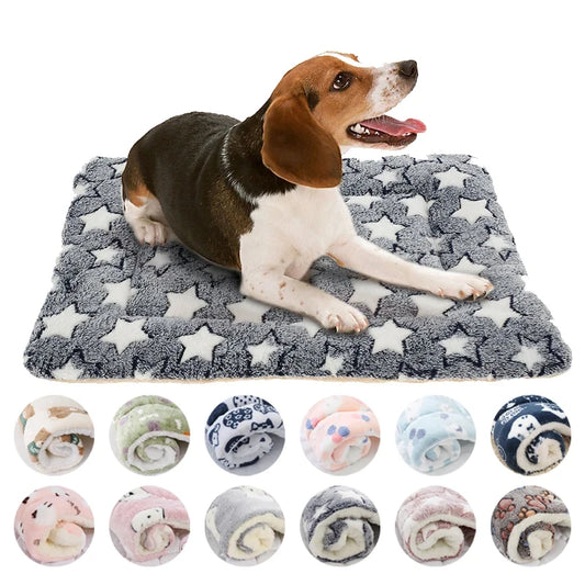 Soft Flannel Pet Sleeping Mat & Bed