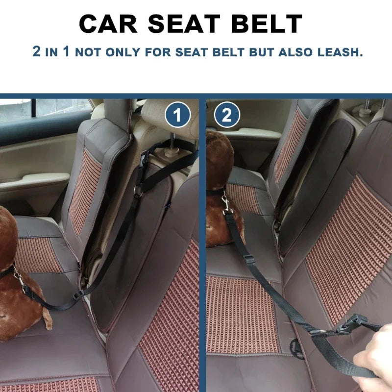 Adjustable Pet Seat Belt Leash for Car Travel