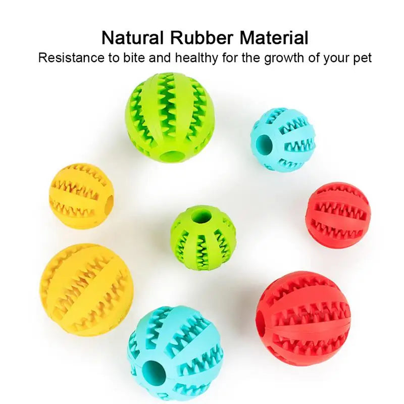 Interactive Rubber Treat Ball for Dogs