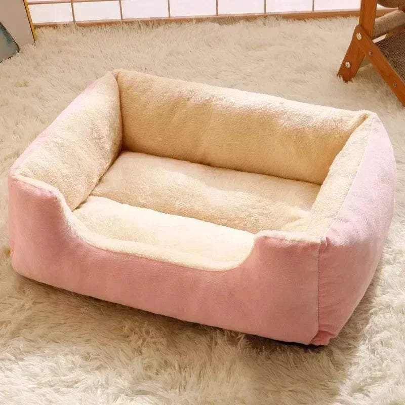 Cozy Plush Pet Bed for Cats & Small Dogs