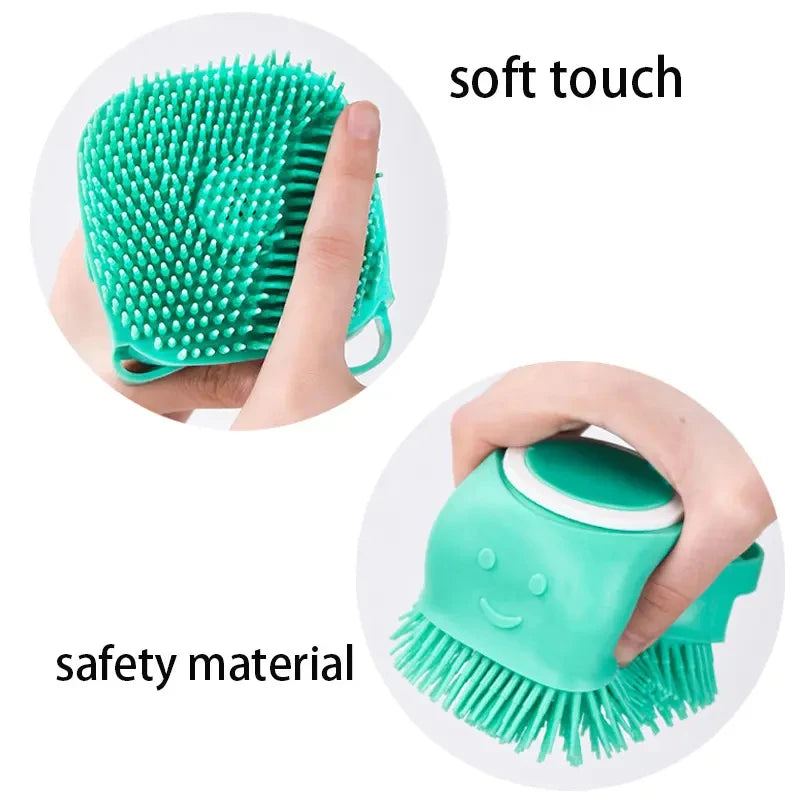 Silicone Pet Bath & Massage Grooming Gloves