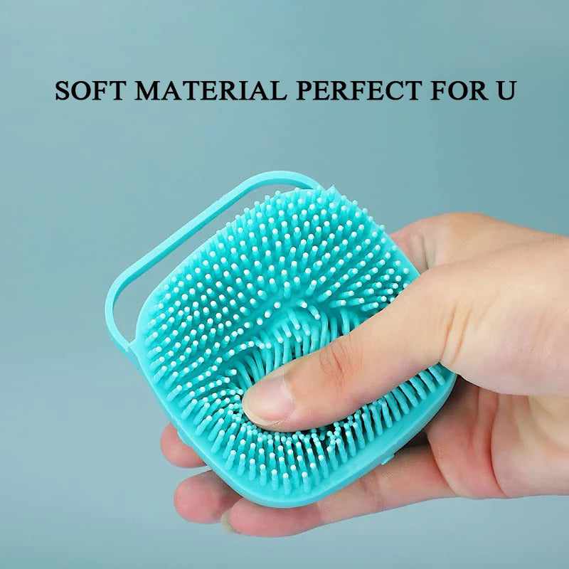 Silicone Pet Bath & Massage Grooming Gloves
