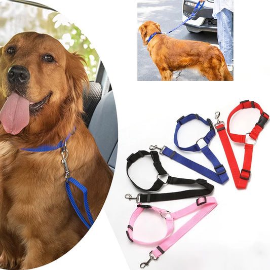 Adjustable Pet Seat Belt Leash for Car Travel