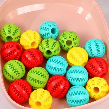 Interactive Rubber Treat Ball for Dogs