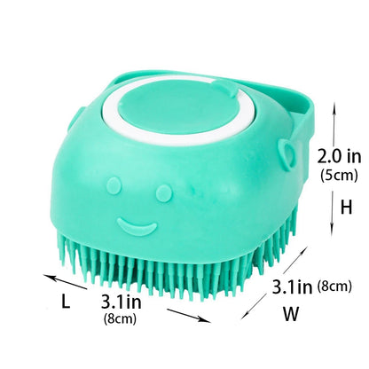 Silicone Pet Bath & Massage Grooming Gloves