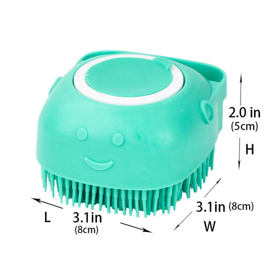 Silicone Pet Bath & Massage Grooming Gloves