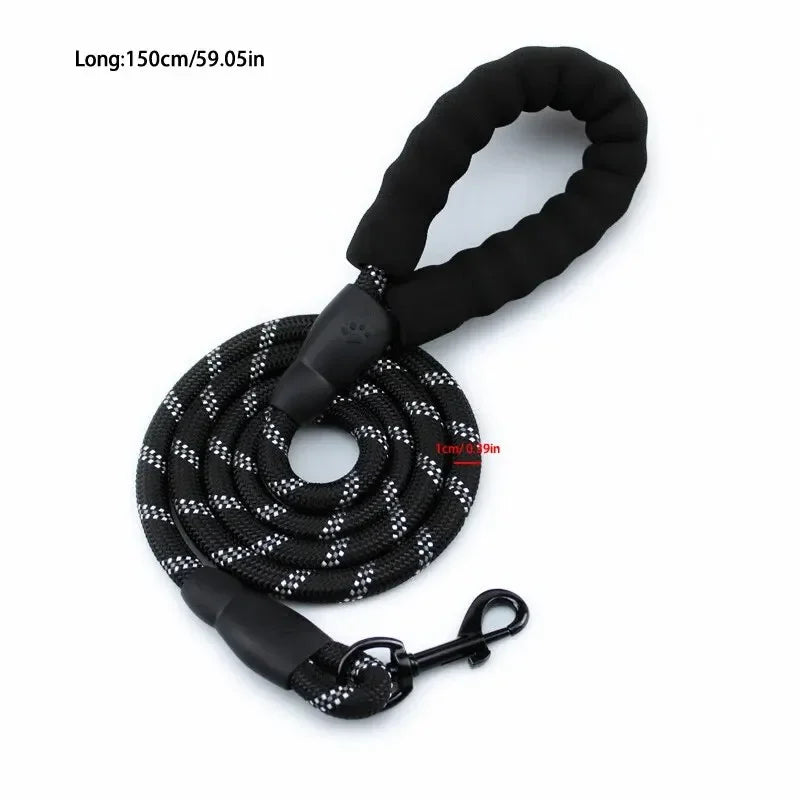 Reflective No-Strangle Nylon Dog Leash
