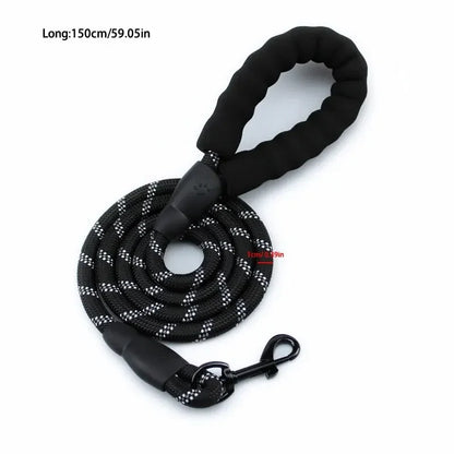Reflective No-Strangle Nylon Dog Leash
