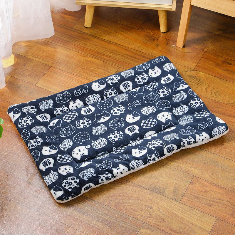 Soft Flannel Pet Sleeping Mat & Bed