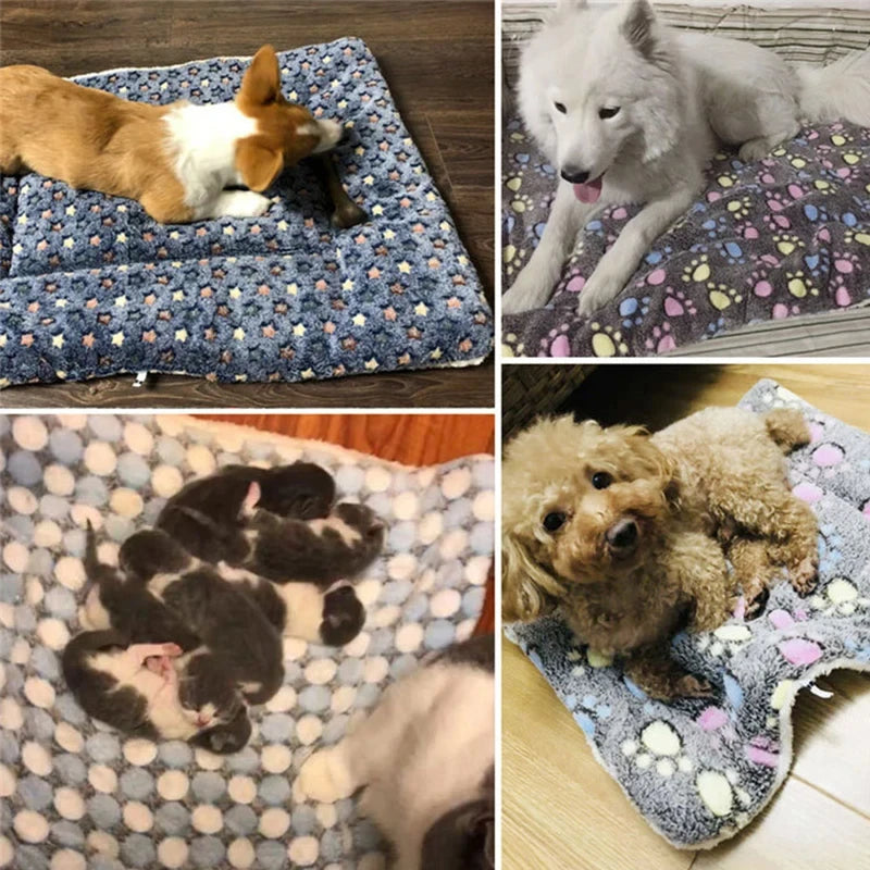 Soft Flannel Pet Sleeping Mat & Bed