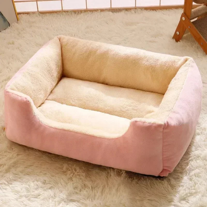 Cozy Plush Pet Bed for Cats & Small Dogs