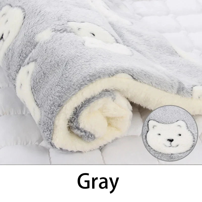 Soft Flannel Pet Sleeping Mat & Bed