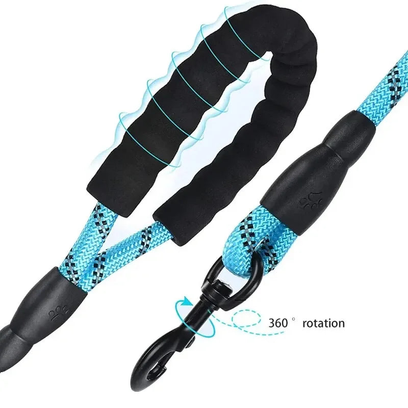Reflective No-Strangle Nylon Dog Leash